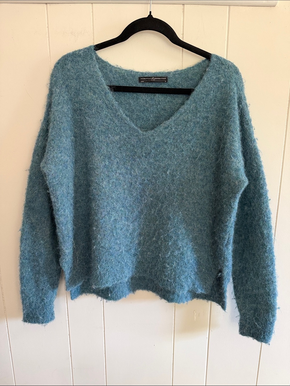 Peruvian Connection Alpaca Sweater Relaxed Medium Eclectic Grandpa Coastal
